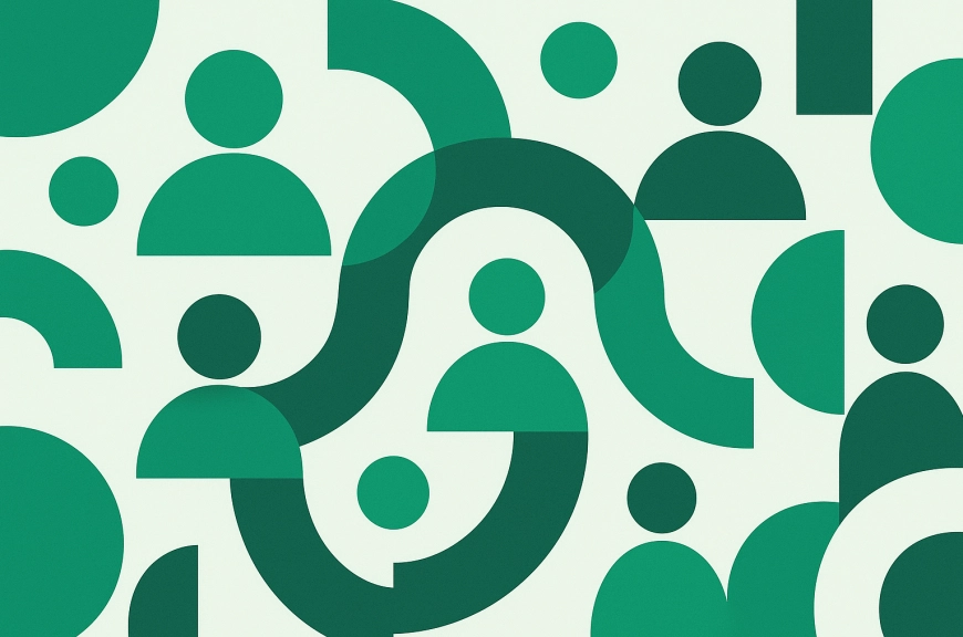 Abstract vector of community connection
